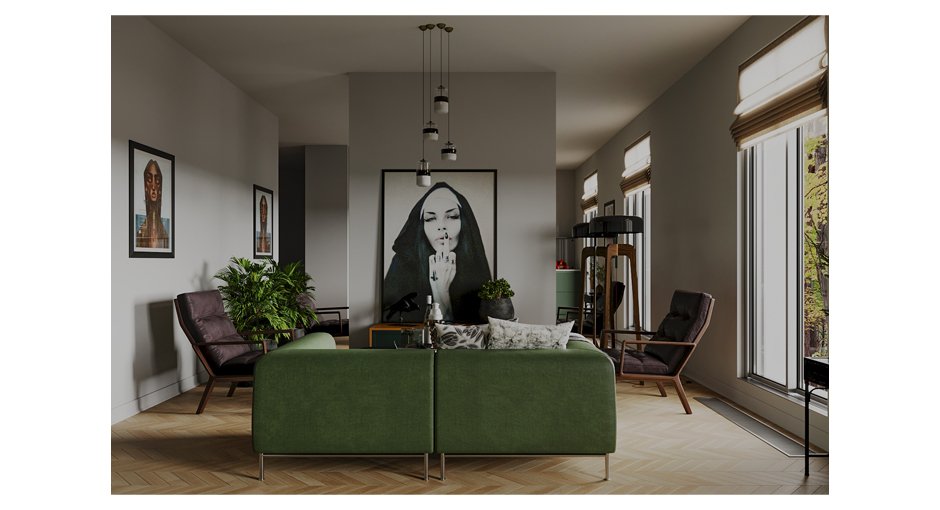 Living room in a private house — 2