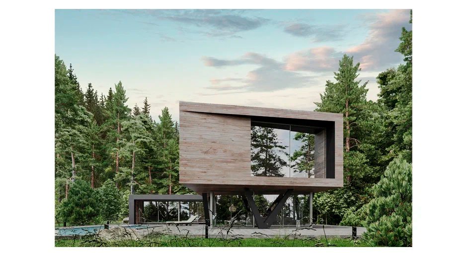 Modern residential house